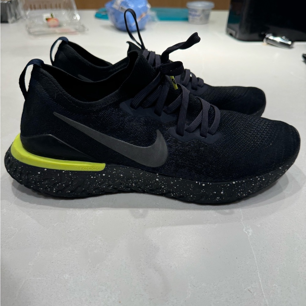 Nike Epic React Flyknit SE Black sequoia Men’s size 13 CI6443-001